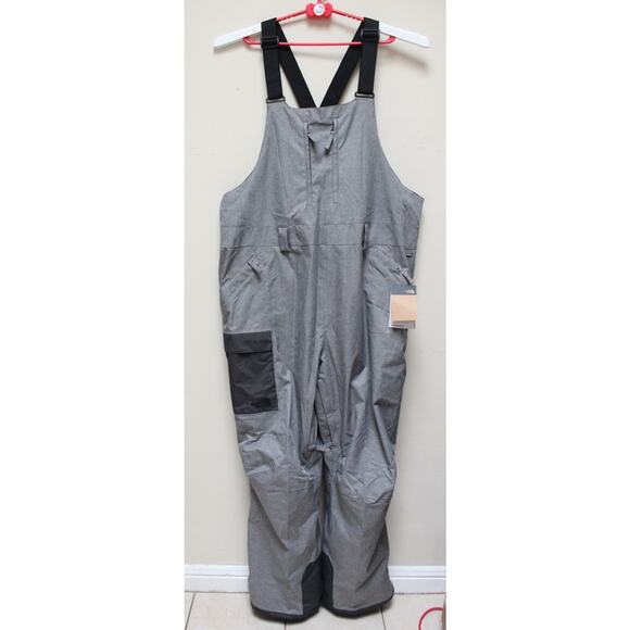NWT The North Face Gray Freedom Bib Overalls Suit Size 2X - Picture 1 of 6